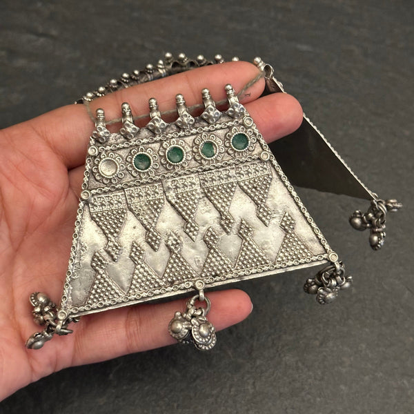 Vintage Silver Pendant.  Beautiful handcrafted pendant from a bygone area, that bring back memories and stories of that time.  Wear it with a long chain or with a black thread, or layer them with to create a distinct look. 