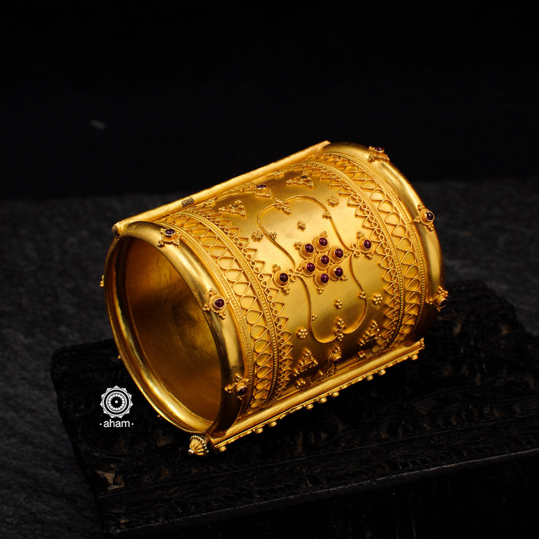 Benzer Antique Gold Polish Kada
