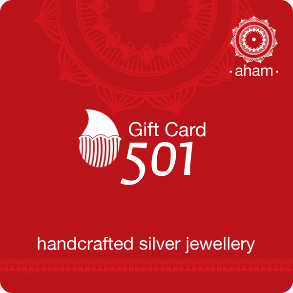 Shopping for someone else but not sure what to give them? Give them the gift of choice with a aham-jewellery gift card. Gift cards are delivered by email and contain instructions to redeem them at checkout. Our gift cards have no additional processing fees. This is a non transferable certificate and cannot be redeemed for cash. It is valid for 1 year from the date of purchase.