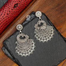 Mewad Peacock Silver Earrings
