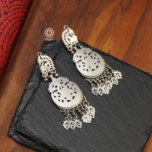 Mewad cutwork earrings handcrafted in silver. An ode to the glorious state of  Rajasthan. Light weight, great as everyday and ethnic wear. 