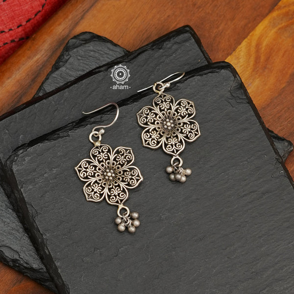 Mewad earrings handcrafted in 92.5 sterling silver. An ode to the glorious state of Rajasthan. Light weight great as everyday and ethnic wear