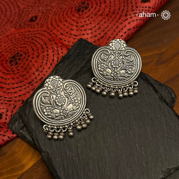 Mewad Studs handcrafted in 92.5 sterling silver. An ode to the glorious state of Rajasthan. Light weight, great as everyday and ethnic wear.