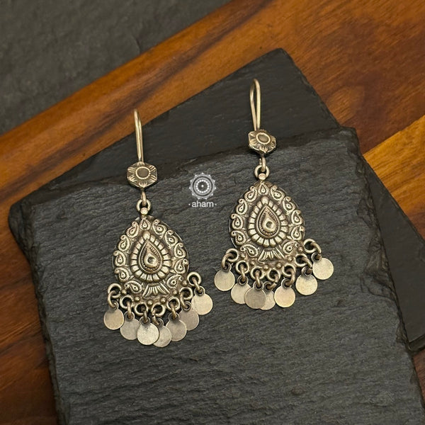 Mewad Earrings handcrafted in 92.5 sterling silver. An ode to the glorious state of Rajasthan. Light weight great as everyday and ethnic wear.