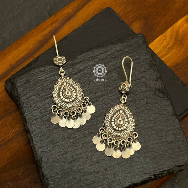 Mewad Earrings handcrafted in 92.5 sterling silver. An ode to the glorious state of Rajasthan. Light weight great as everyday and ethnic wear.