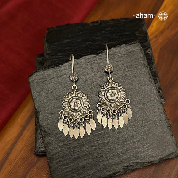 Mewad Earrings handcrafted in 92.5 sterling silver. An ode to the glorious state of Rajasthan. Light weight great as everyday and ethnic wear.