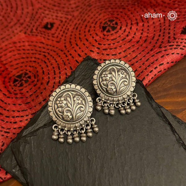 Mewad Studs handcrafted in 92.5 sterling silver. An ode to the glorious state of Rajasthan. Light weight, great as everyday and ethnic wear.