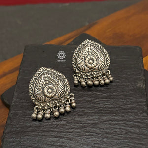 Mewad earringshandcrafted in 92.5 sterling silver. An ode to the glorious state of Rajasthan. Light weight great as everyday and ethnic wear. 