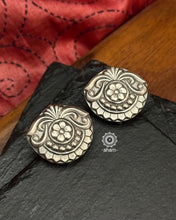 Mewad Studs handcrafted in 92.5 sterling silver. An ode to the glorious state of Rajasthan. Light weight great as everyday and ethnic wear. 