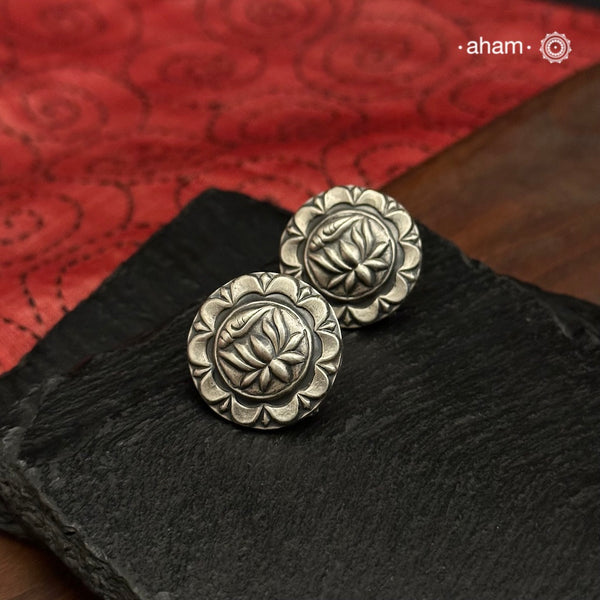 Mewad Studs handcrafted in 92.5 sterling silver. An ode to the glorious state of Rajasthan. Light weight, great as everyday and ethnic wear.