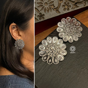 Mewad Studs handcrafted in 92.5 sterling silver. An ode to the glorious state of Rajasthan. Light weight great as everyday and ethnic wear. Mewad Studs handcrafted in 92.5 sterling silver. An ode to the glorious state of Rajasthan. Light weight great as everyday and ethnic wear. 