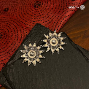 Mewad Studs handcrafted in 92.5 sterling silver. An ode to the glorious state of Rajasthan. Light weight, great as everyday and ethnic wear.