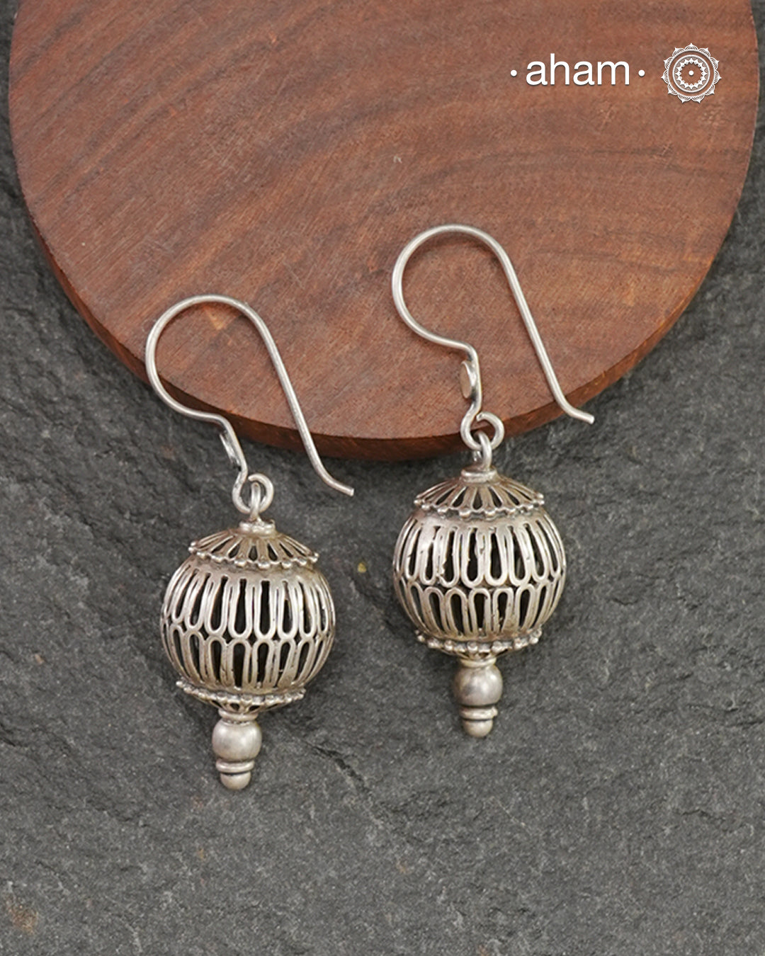 Mewad Silver Earrings with handcrafted in silver. An ode to the glorious state of Rajasthan. Light weight great as everyday and ethnic wear.