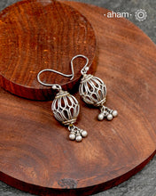 Mewad silver earrings handcrafted in 92.5 sterling silver. Perfect light weight work wear earrings handcrafted in Jaipur, Rajasthan