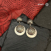 Mewad Earrrings handcrafted in 92.5 sterling silver with beautiful cut work.&nbsp;An ode to the glorious state of Rajasthan. Lightweight earrings that look great with your ethnic outfits.