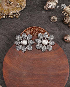 Mewad Studs handcrafted in 92.5 sterling silver. An ode to the glorious state of Rajasthan. Light weight, great as everyday and ethnic wear.
