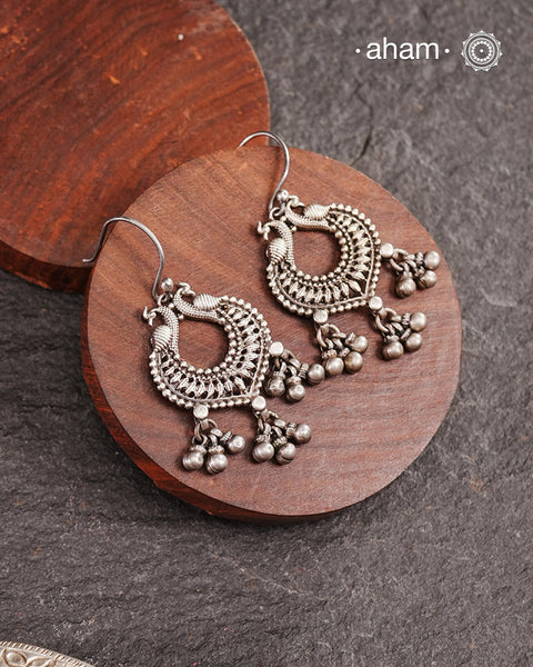 Mewad Peacock Silver Earrings