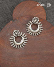 Silver Chandbali Earring in 92.5, light weight and easy to wear all day long.An ode to the glorious state of Rajasthan.