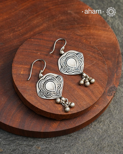 Mewad Earrings handcrafted in 92.5 sterling silver. An ode to the glorious state of Rajasthan. Light weight great as everyday and ethnic wear.