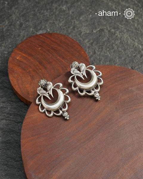 Mewad Silver Earrings handcrafted in 92.5 sterling silver. An ode to the glorious state of Rajasthan. Light weight, great as everyday and ethnic wear.