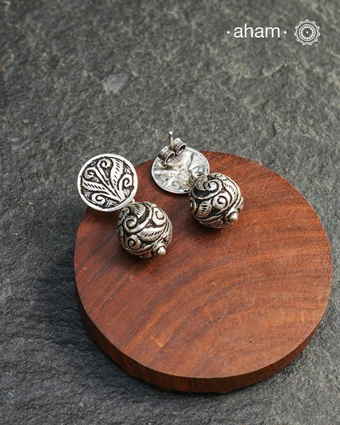 Mewad Silver drops handcrafted in 92.5 sterling silver. An ode to the glorious state of Rajasthan. Light weight, great as everyday and ethnic wear.