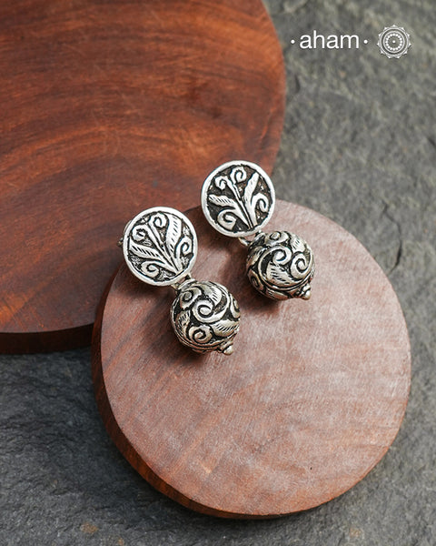 Mewad Silver drops handcrafted in 92.5 sterling silver. An ode to the glorious state of Rajasthan. Light weight, great as everyday and ethnic wear.