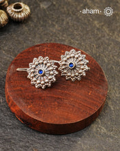 Mewad earrings handcrafted in silver. An ode to the glorious state of Rajasthan. Light weight, great as everyday and ethnic wear.