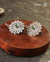 Mewad earrings handcrafted in silver. An ode to the glorious state of Rajasthan. Light weight, great as everyday and ethnic wear.