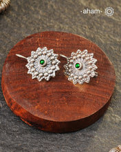 Mewad earrings handcrafted in silver. An ode to the glorious state of Rajasthan. Light weight, great as everyday and ethnic wear.