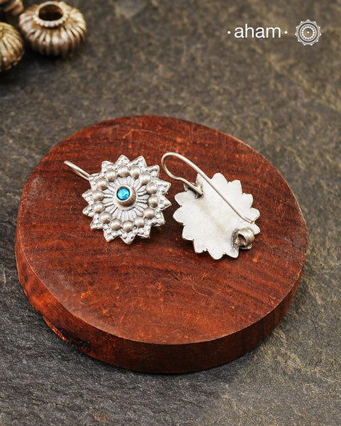 Mewad earrings handcrafted in silver. An ode to the glorious state of Rajasthan. Light weight, great as everyday and ethnic wear.