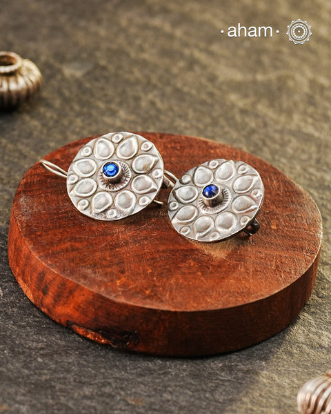 Mewad earrings handcrafted in silver. An ode to the glorious state of Rajasthan. Light weight, great as everyday and ethnic wear.