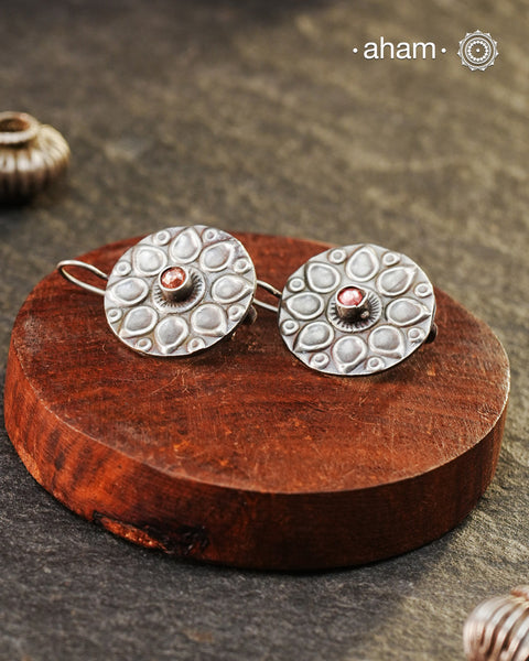 Mewad earrings handcrafted in silver. An ode to the glorious state of Rajasthan. Light weight, great as everyday and ethnic wear.