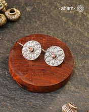 Mewad earrings handcrafted in silver. An ode to the glorious state of Rajasthan. Light weight, great as everyday and ethnic wear.