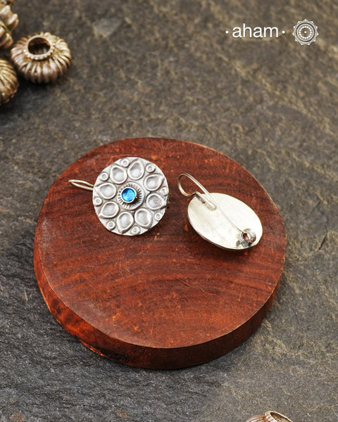 Mewad earrings handcrafted in silver. An ode to the glorious state of Rajasthan. Light weight, great as everyday and ethnic wear.