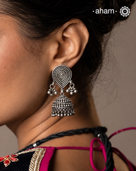 Mewad Silver Jhumkie