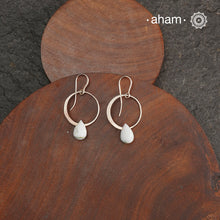 Contemporary light weight earrings in 92.5 silver. Minimalist work wear jewellery. Perfect wear from Dawn to Dusk