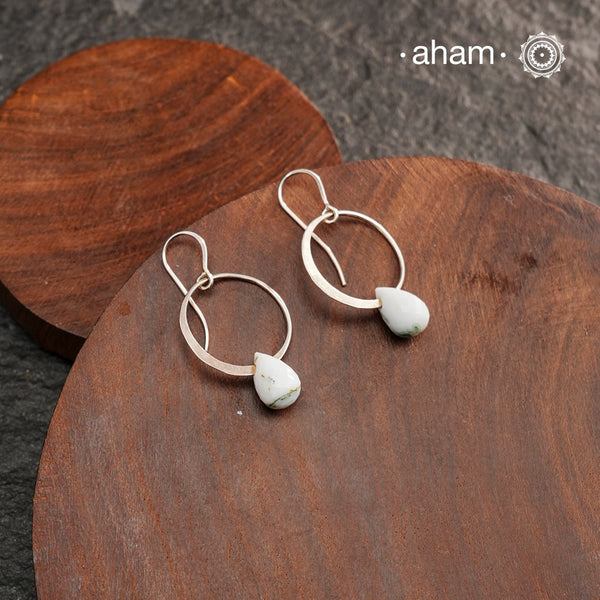 Contemporary light weight earrings in 92.5 silver. Minimalist work wear jewellery. Perfect wear from Dawn to Dusk