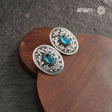Chitai & Blue Stone Silver Studs