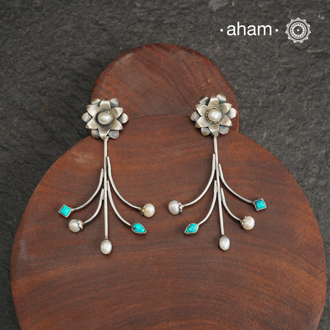 Summer Love Silver Earrings