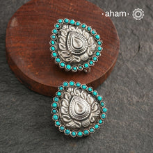 Summer Love Turquoise Drop Silver Studs