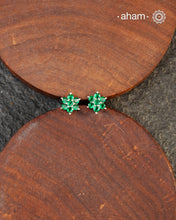 Beautiful silver studs with coloured stone highlights. Crafted in 92.5 silver, these are a great addition to your wardrobe.&nbsp;