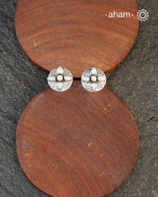 Everyday wear handcrafted 92.5 silver earrings with pearls.