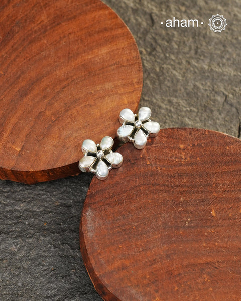 Summer Love Pearl Silver Earrings