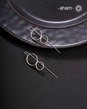A.M P.M Silver Earring