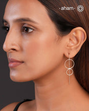 A.M P.M Silver Earring
