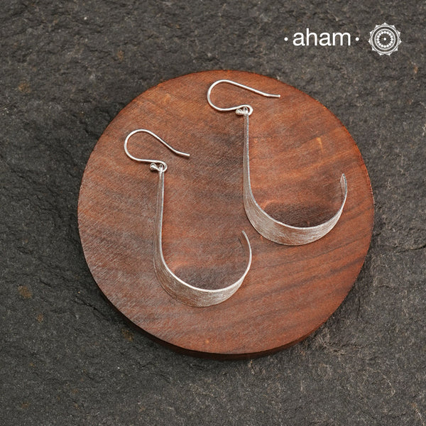Contemporary light weight earrings in 92.5 silver. Minimalist work wear jewellery. Perfect wear from Dawn to Dusk