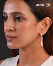 A.M P.M Silver Earring