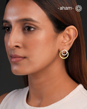 AM.PM Dual Tone 2in1 Silver Earring