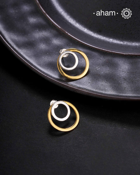 AM.PM Dual Tone 2in1 Silver Earring