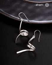 Contemporary light weight earrings in 92.5 silver. Minimalist work wear jewellery.Perfect wear from Dawn to Dusk.